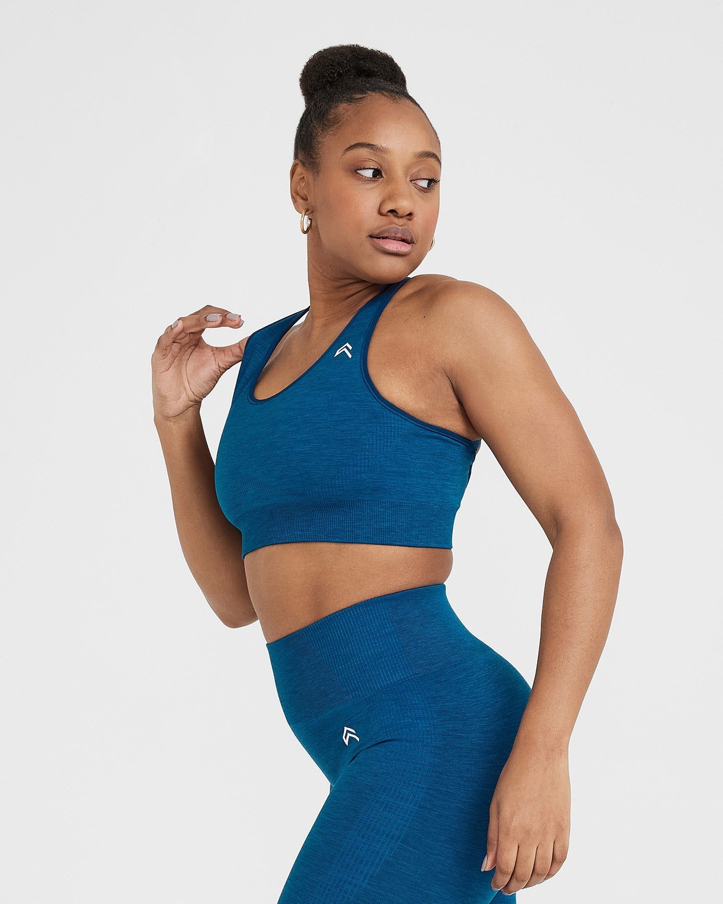 Classic Seamless 2.0 Bralette | Petrol Blue Marl sold by Oner Active product image thumbnail 2
