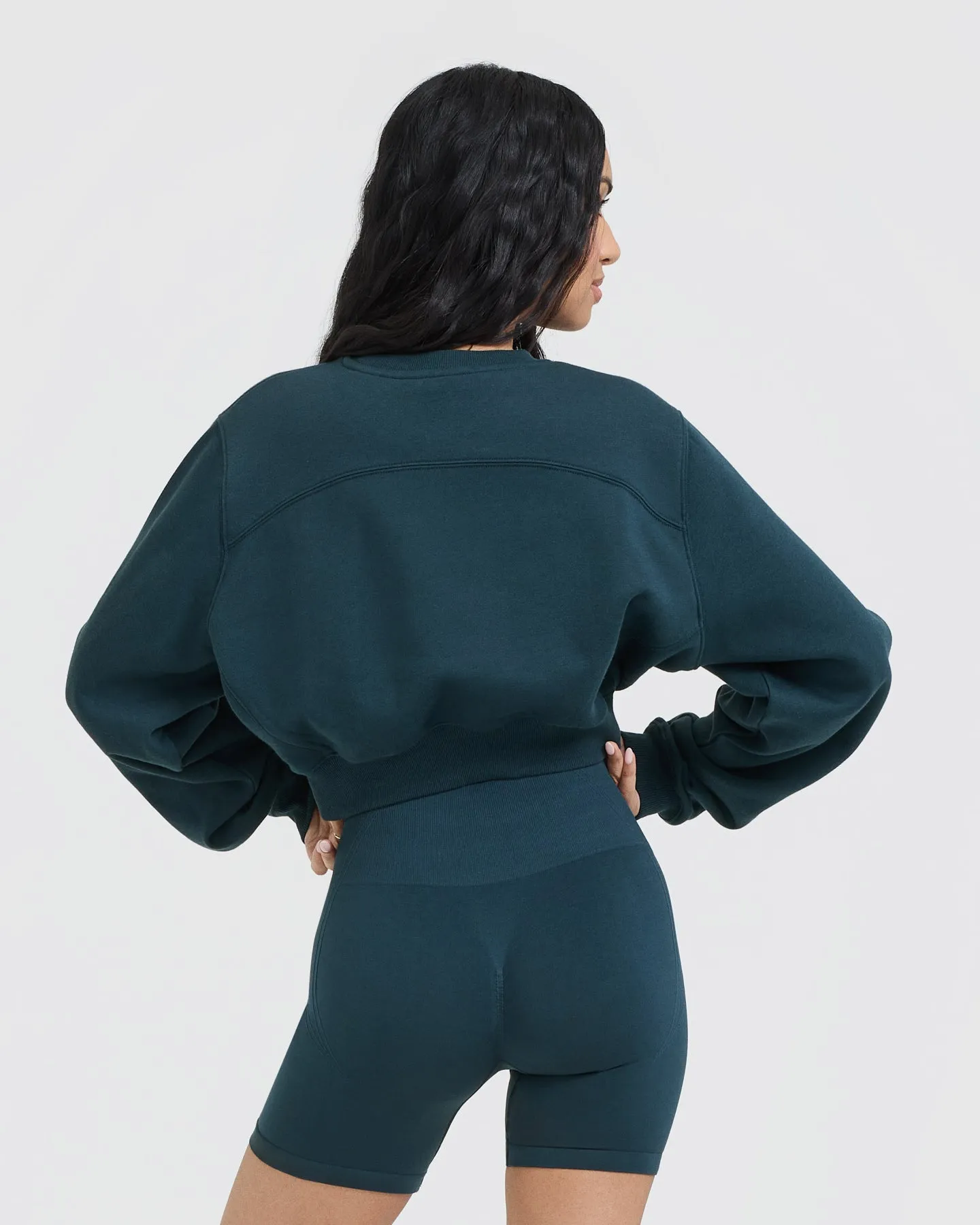 Foundations Crop Sweatshirt | Oil Blue sold by Oner Active product image thumbnail 2