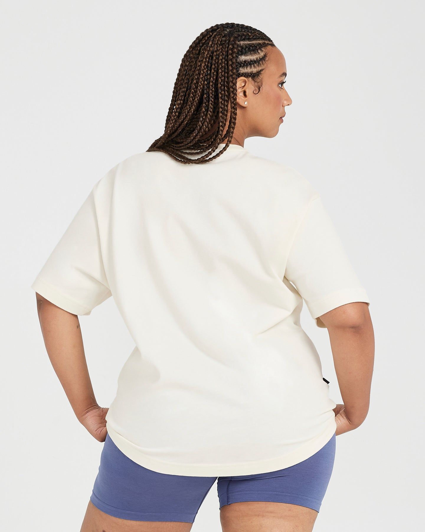 Oversized Short Sleeve Club Tee | Off White sold by Oner Active product image thumbnail 2