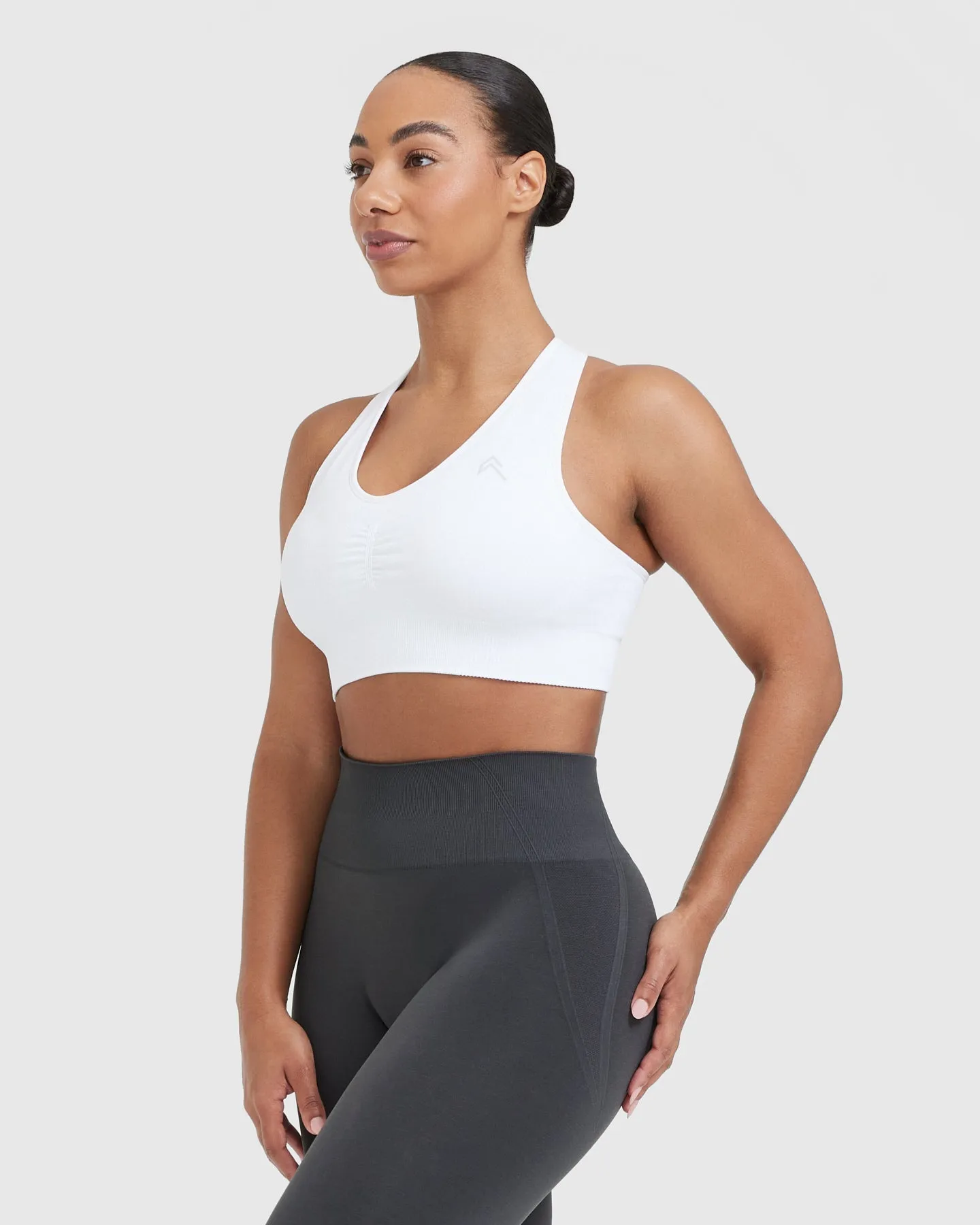 Classic Seamless 2.0 V-Neck Bralette | White sold by Oner Active product image thumbnail 3