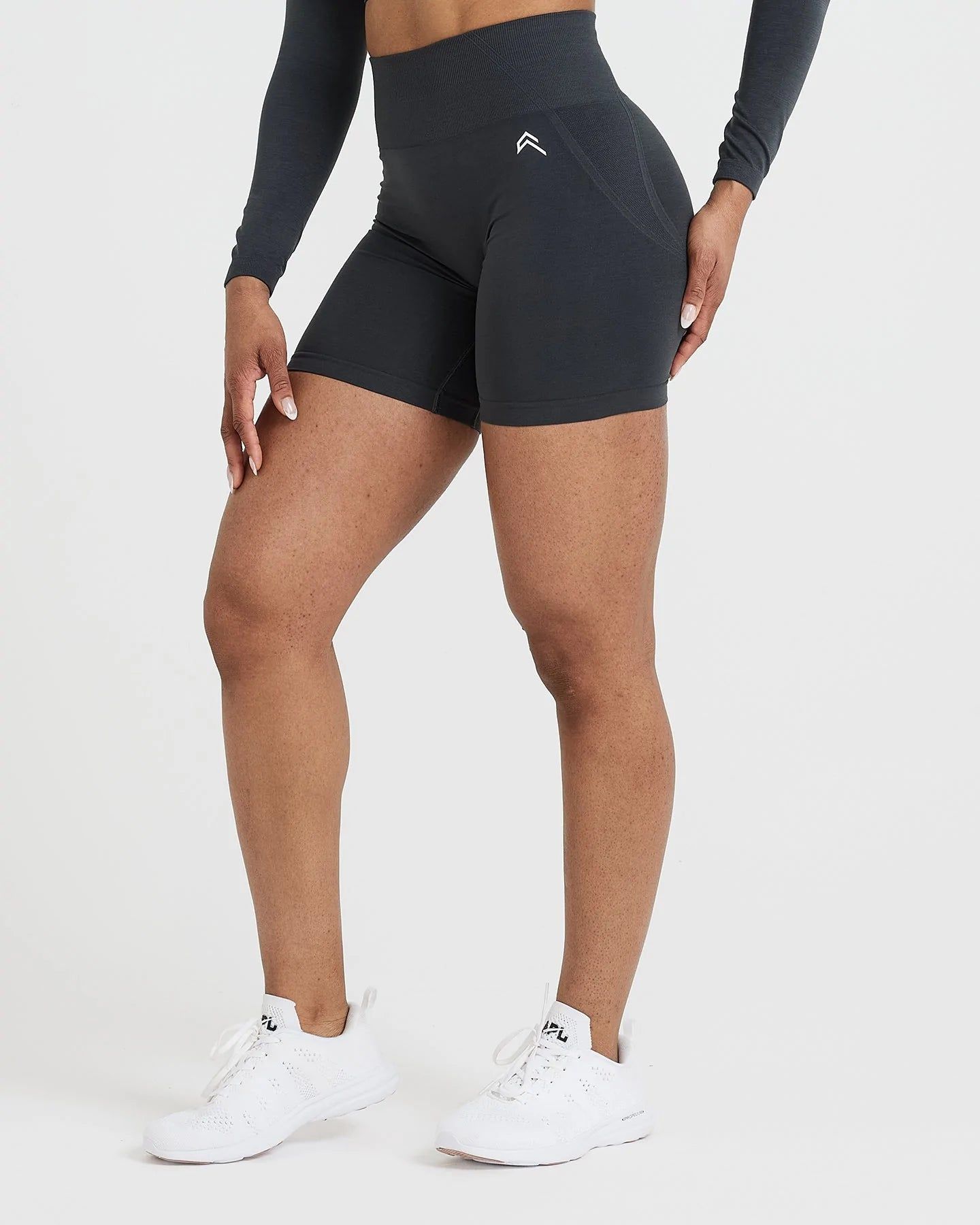 Effortless Seamless Shorts | Coal sold by Oner Active product image thumbnail 3