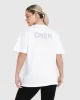Classic Mirror Graphic Oversized T-Shirt | White sold by Oner Active