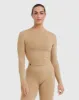 Mellow Soft Mid Long Sleeve Top | Dune Brown sold by Oner Active