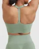 Classic Seamless 2.0 V-Neck Bralette | Sage Marl sold by Oner Active