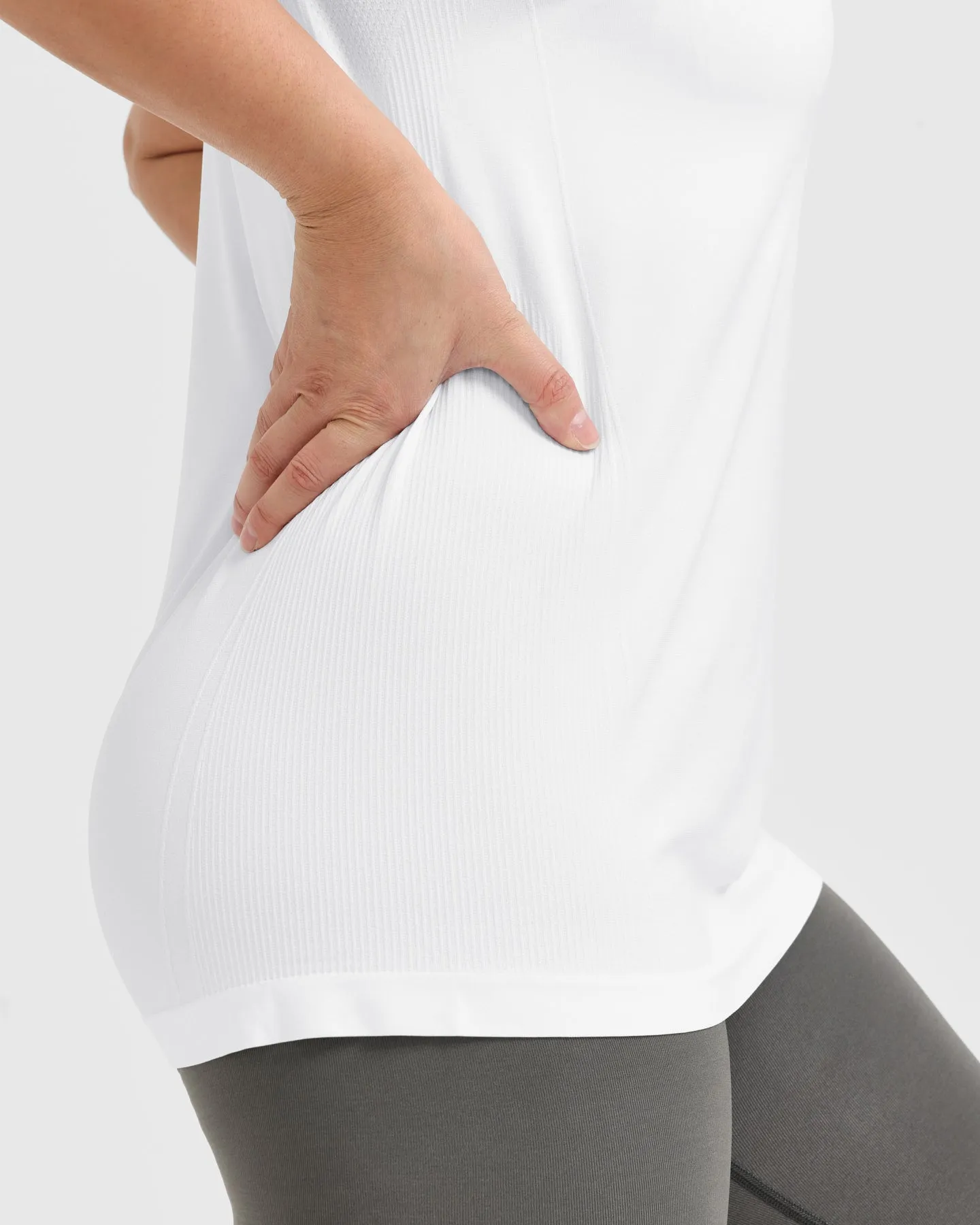 Go To Seamless Loose Top | White sold by Oner Active product image thumbnail 5