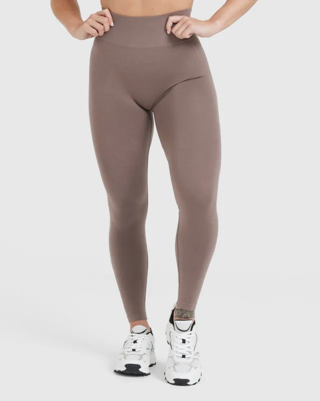 Effortless Seamless Leggings | Washed Cool Brown sold by Oner Active