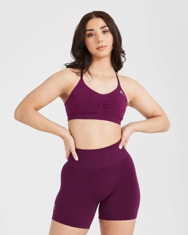 Effortless Micro Bralette | Ripe Fig sold by Oner Active