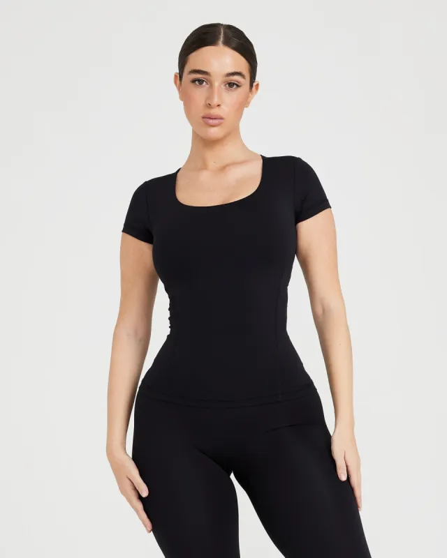 Timeless Short Sleeve Tee | Black sold by Oner Active
