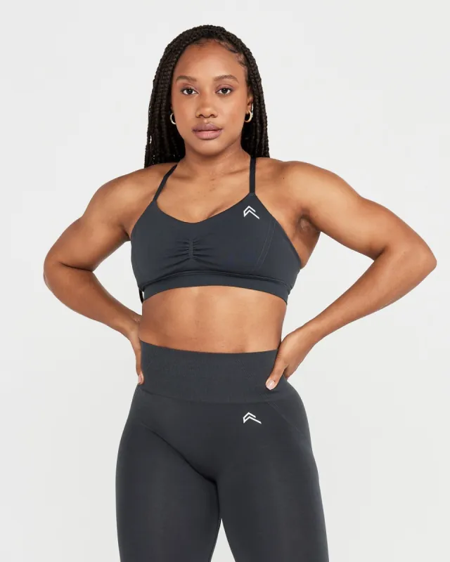 Effortless Micro Bralette | Coal sold by Oner Active