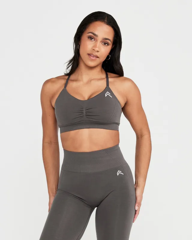 Effortless Micro Bralette | Deep Taupe sold by Oner Active