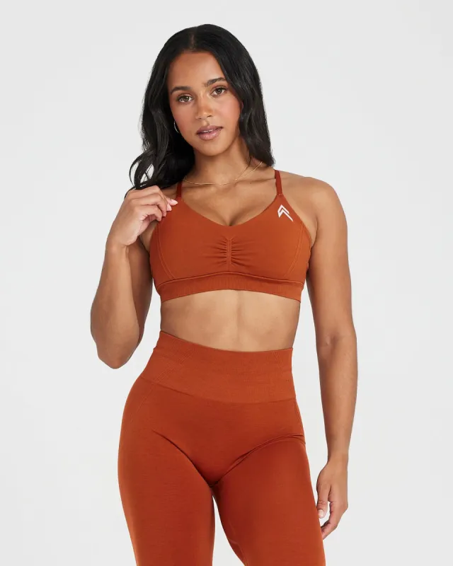 Effortless Micro Bralette | Warm Copper sold by Oner Active
