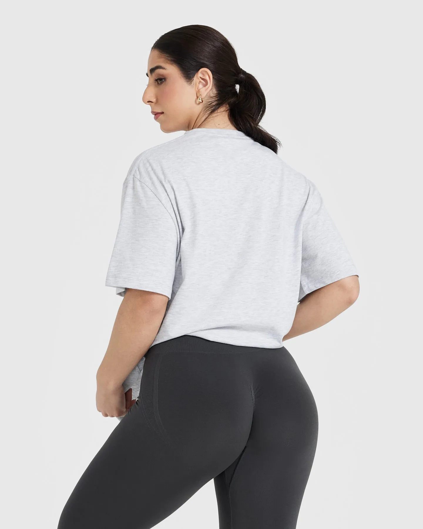 Classic Varsity Oversized Lightweight T-shirt | Light Grey Marl sold by Oner Active product image thumbnail 2