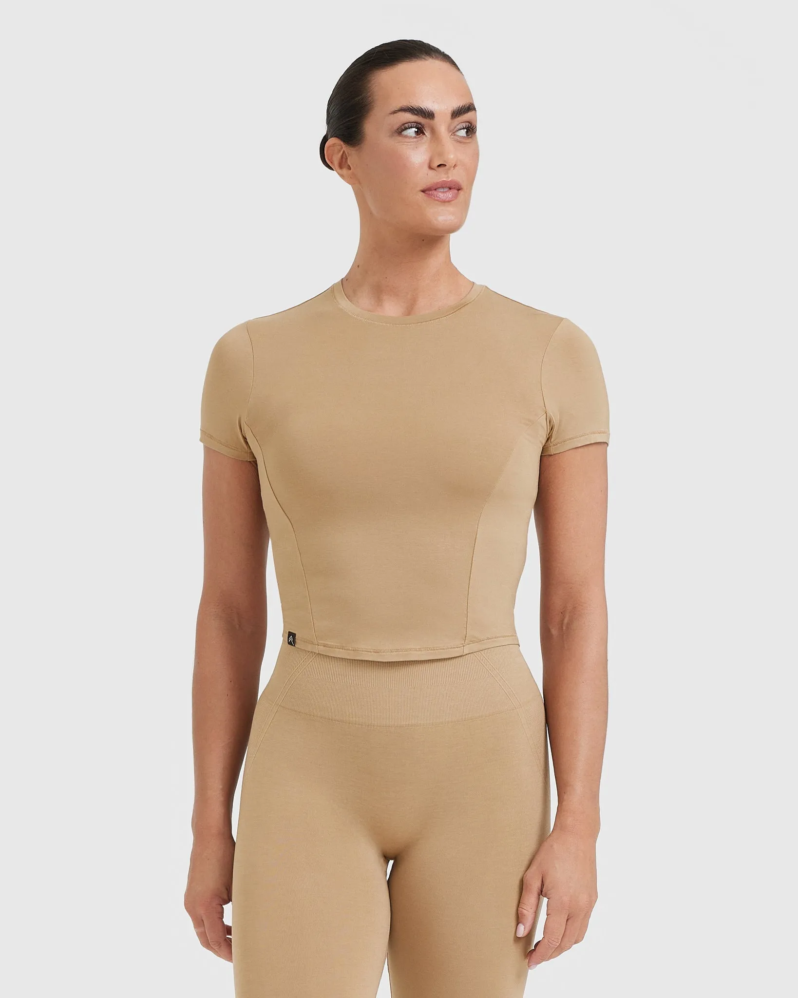 Mellow Soft Mid Short Sleeve T-Shirt | Dune Brown sold by Oner Active