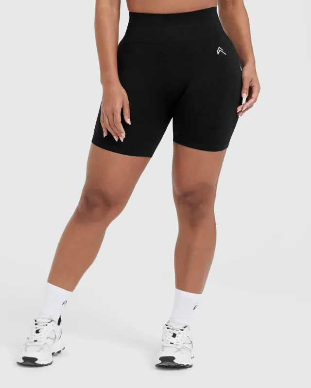 Classic Seamless 2.0 Mid Shorts | Black Marl sold by Oner Active