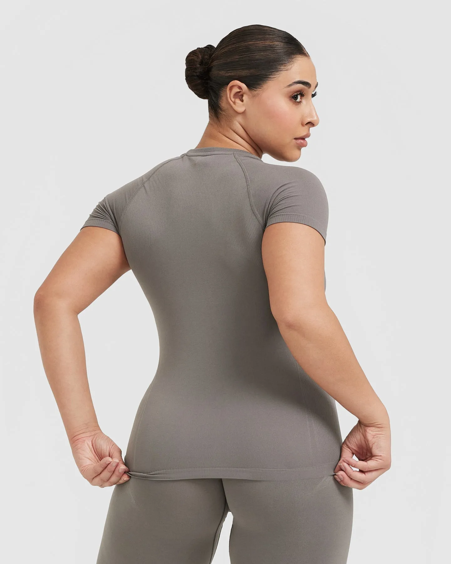Go To Seamless Fitted Top | Ash Grey sold by Oner Active product image thumbnail 2