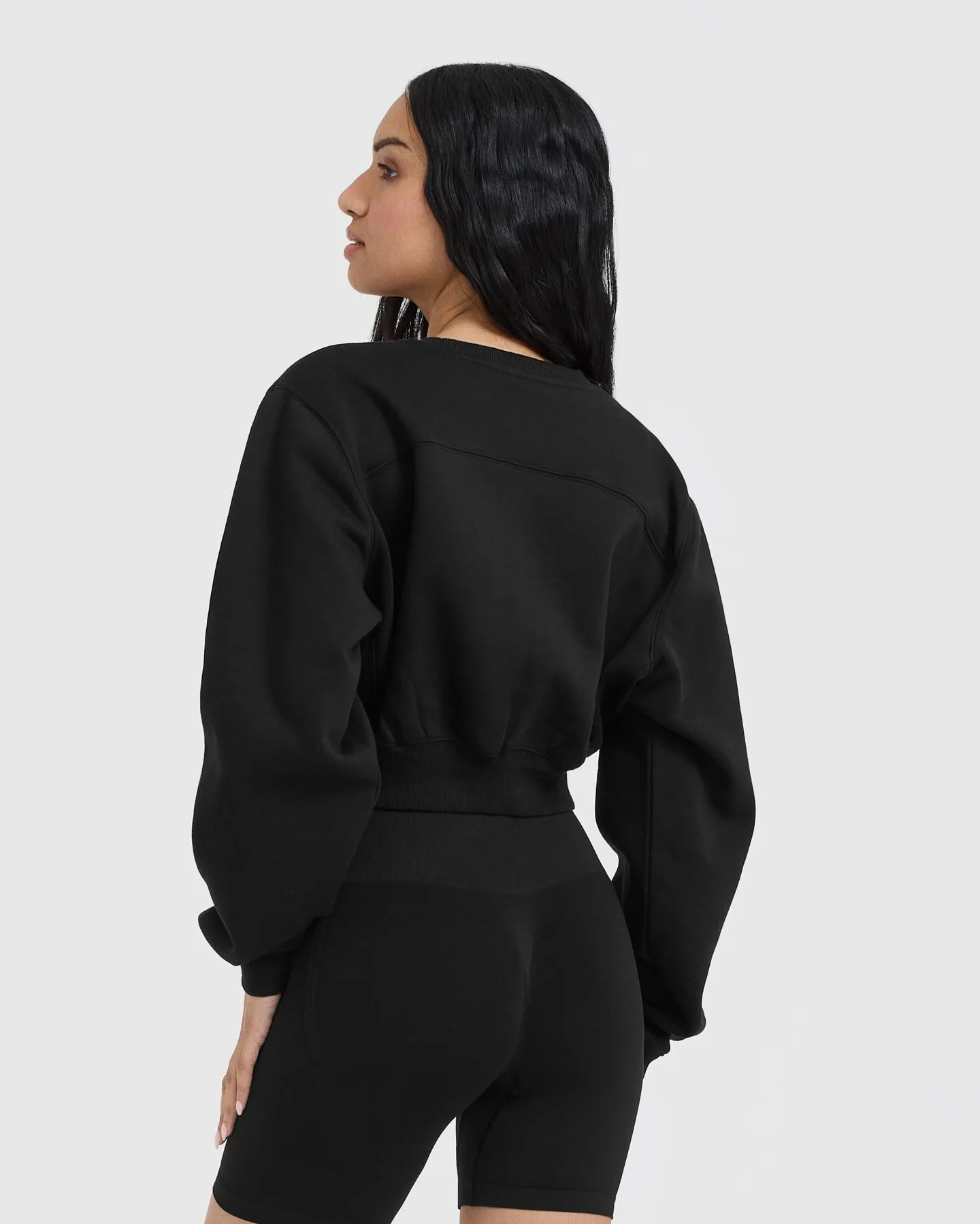 Foundations Crop Sweatshirt | Black sold by Oner Active product image thumbnail 2