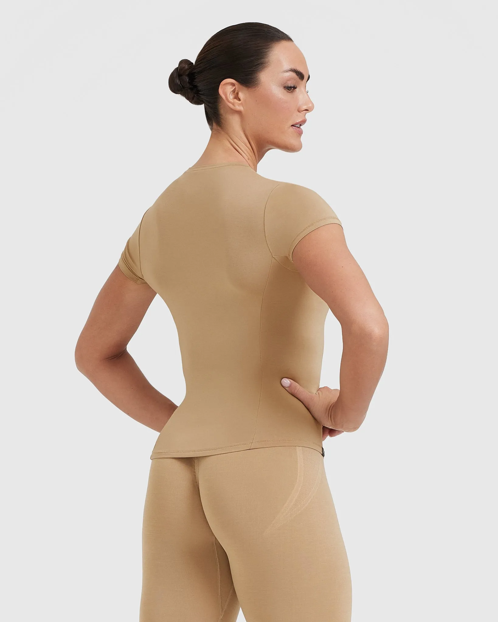 Mellow Soft Short Sleeve T-Shirt | Dune Brown sold by Oner Active product image thumbnail 2