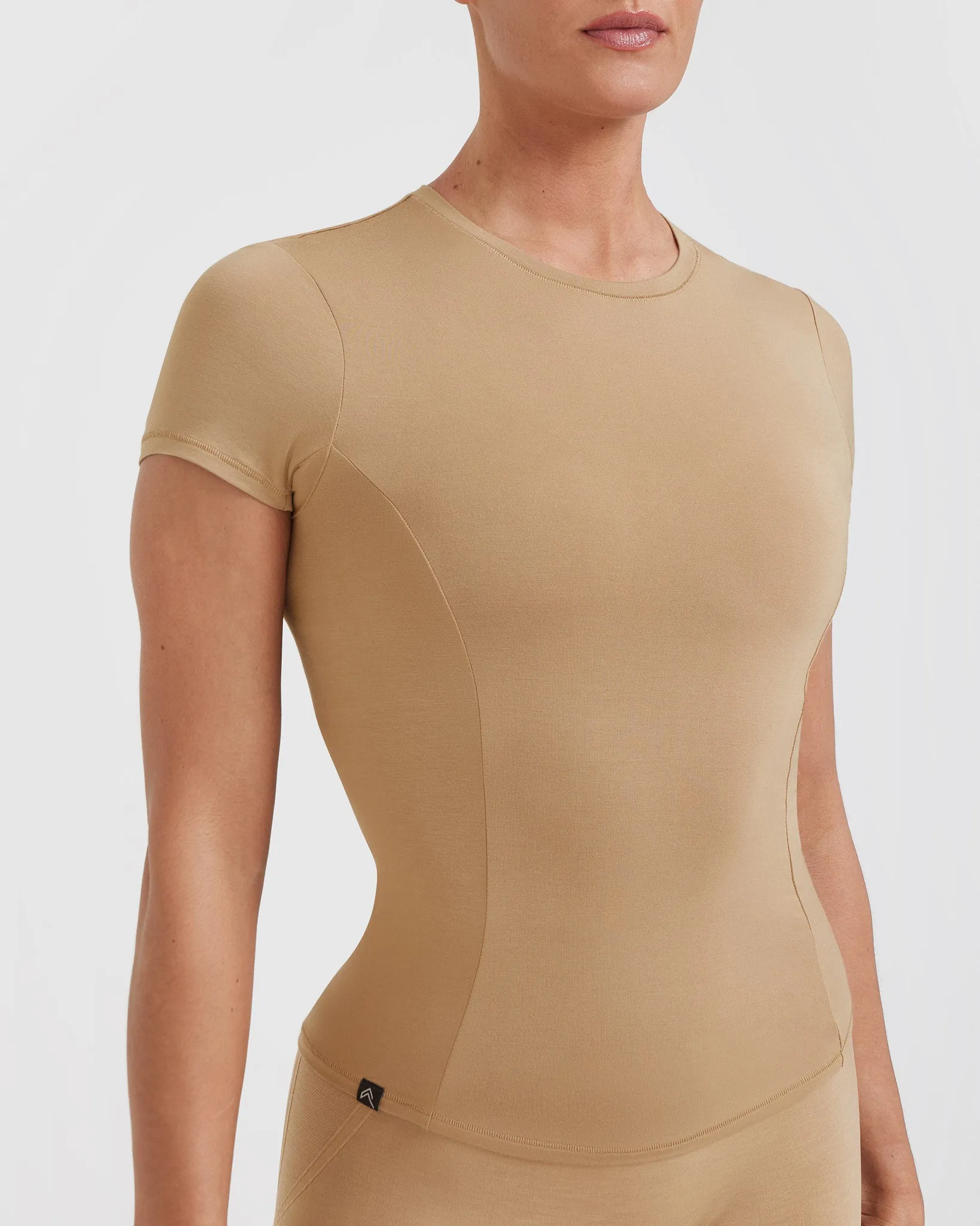 Mellow Soft Short Sleeve T-Shirt | Dune Brown sold by Oner Active product image thumbnail 4