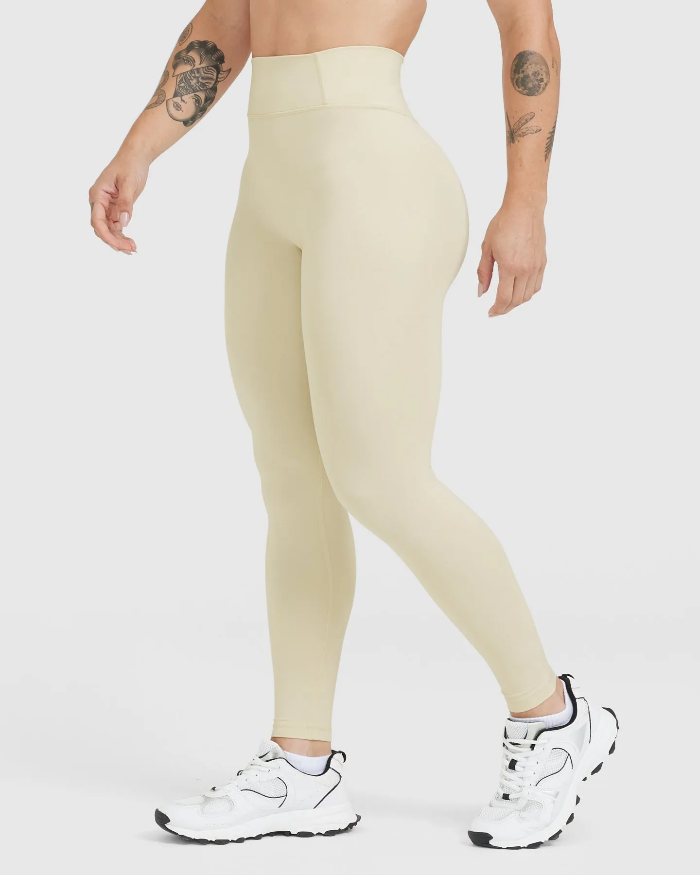 Timeless High Waisted Leggings | Vanilla sold by Oner Active product image thumbnail 3