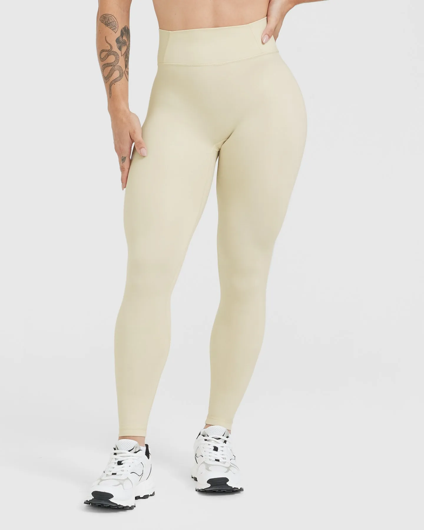 Timeless High Waisted Leggings | Vanilla sold by Oner Active