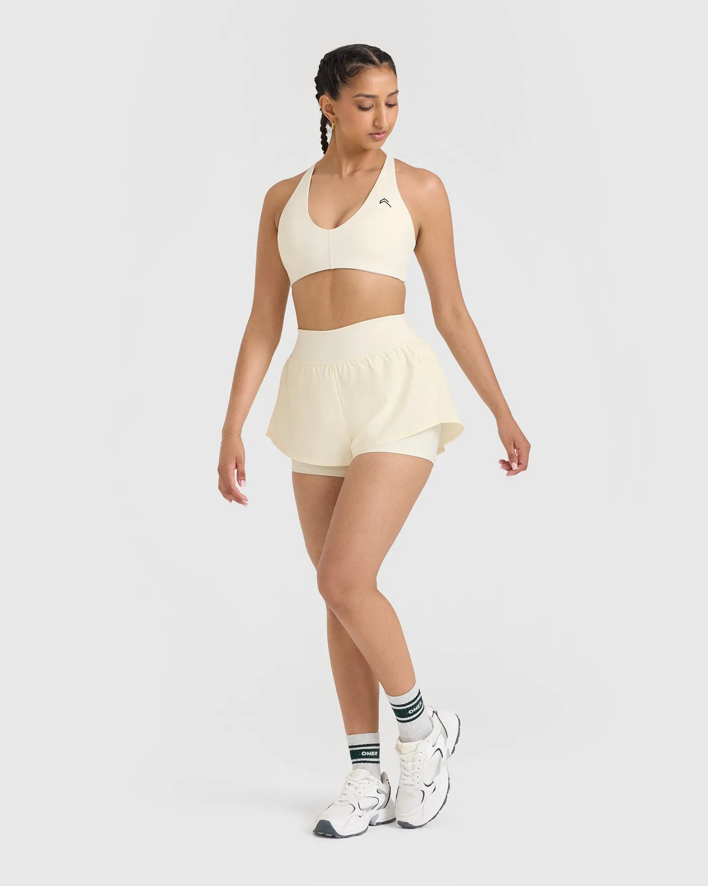 Unified Double Layer Shorts | Off White sold by Oner Active product image thumbnail 3