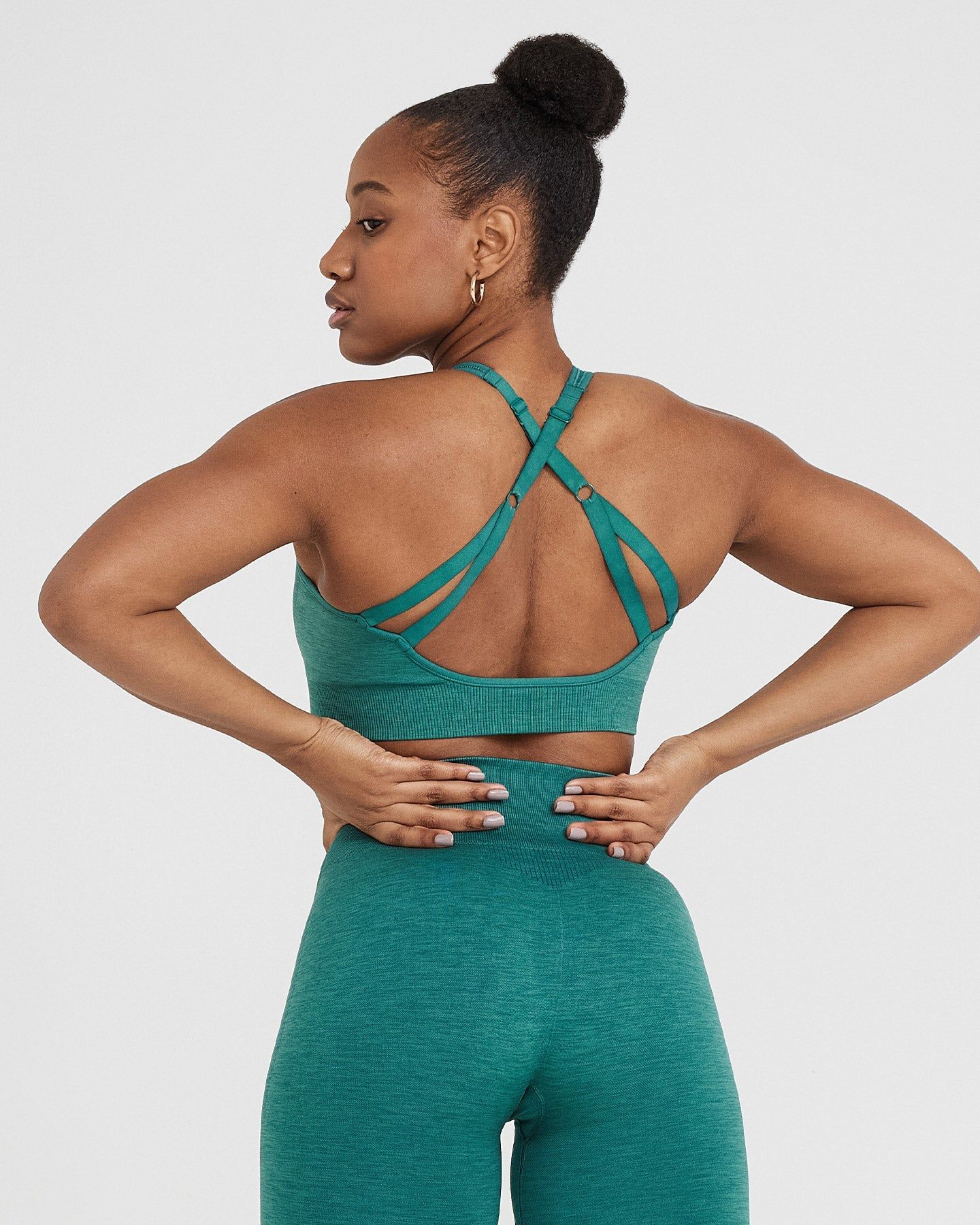 Classic Seamless 2.0 Bralette | Mineral Green Marl sold by Oner Active product image thumbnail 4