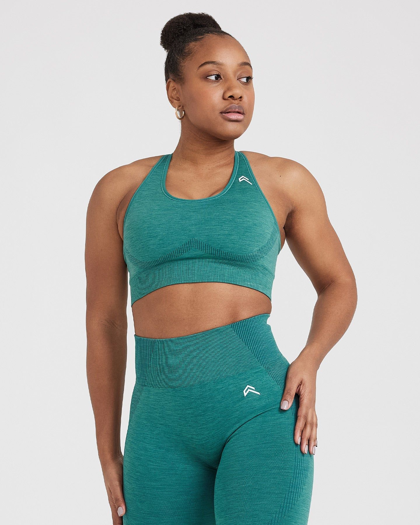 Classic Seamless 2.0 Bralette | Mineral Green Marl sold by Oner Active
