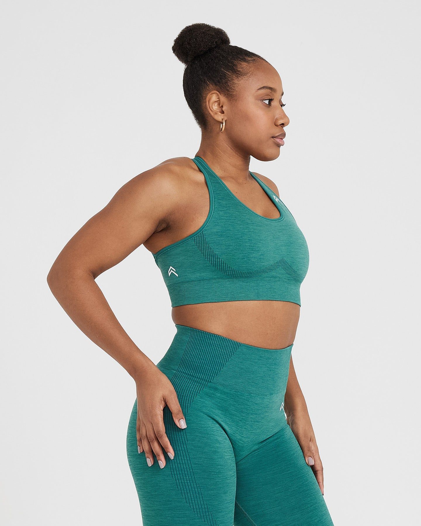 Classic Seamless 2.0 Bralette | Mineral Green Marl sold by Oner Active product image thumbnail 2