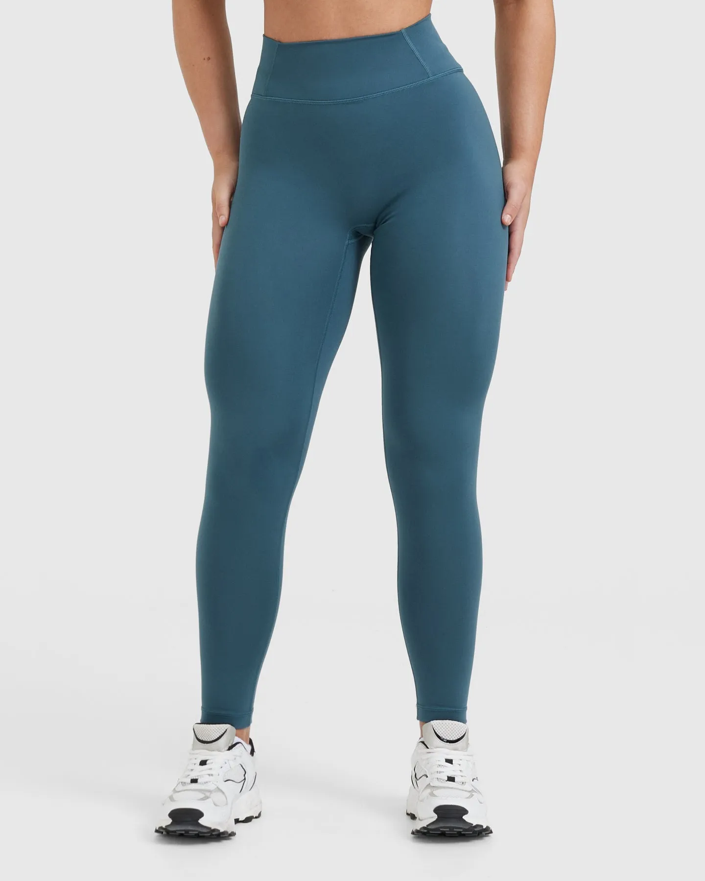 Timeless High Waisted Leggings | Lake Blue sold by Oner Active