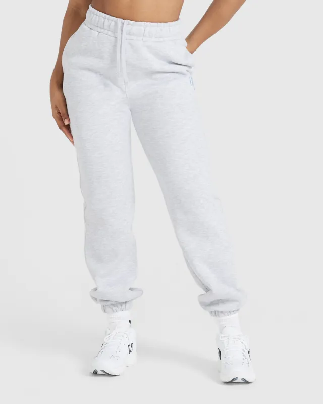 All Day Varsity Oversized Jogger | Light Grey Marl sold by Oner Active