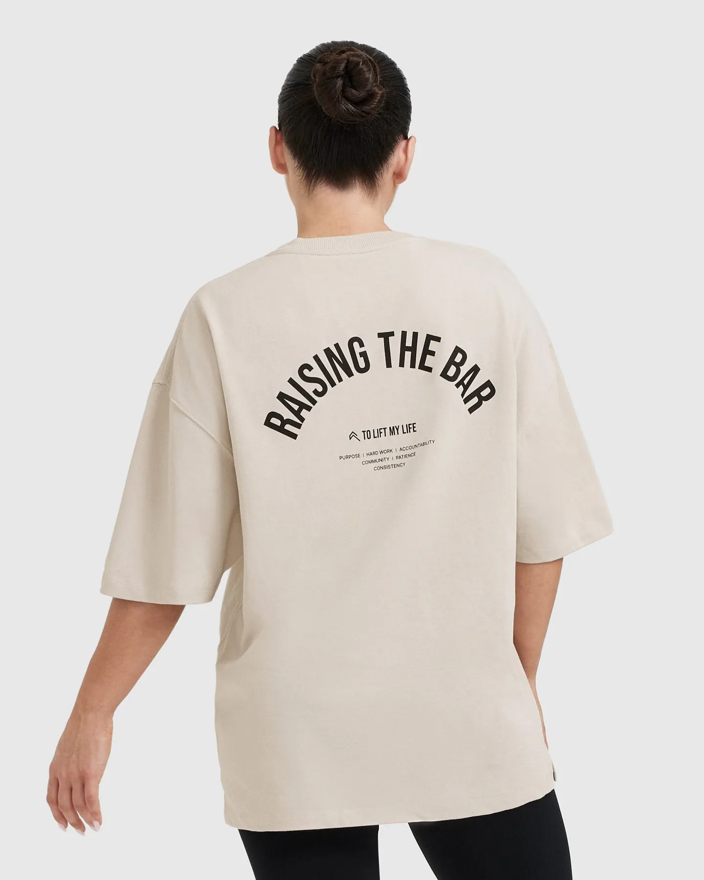 Raising The Bar Graphic Unisex T-Shirt | Sand sold by Oner Active product image thumbnail 2