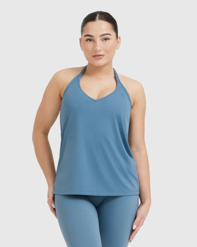 Go To Strappy Loose Vest | Moonstone Blue sold by Oner Active
