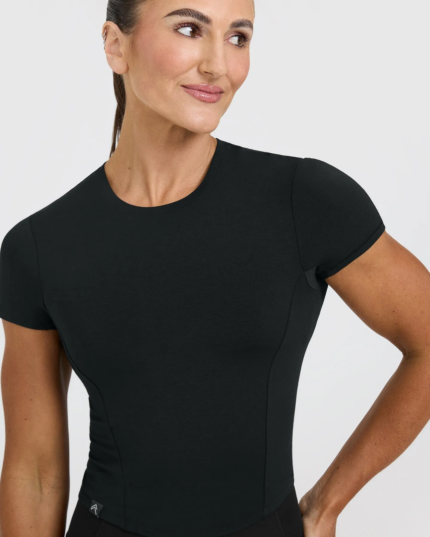 Mellow™ Soft Mid Short Sleeve T-Shirt | Soft Black sold by Oner Active product image thumbnail 4