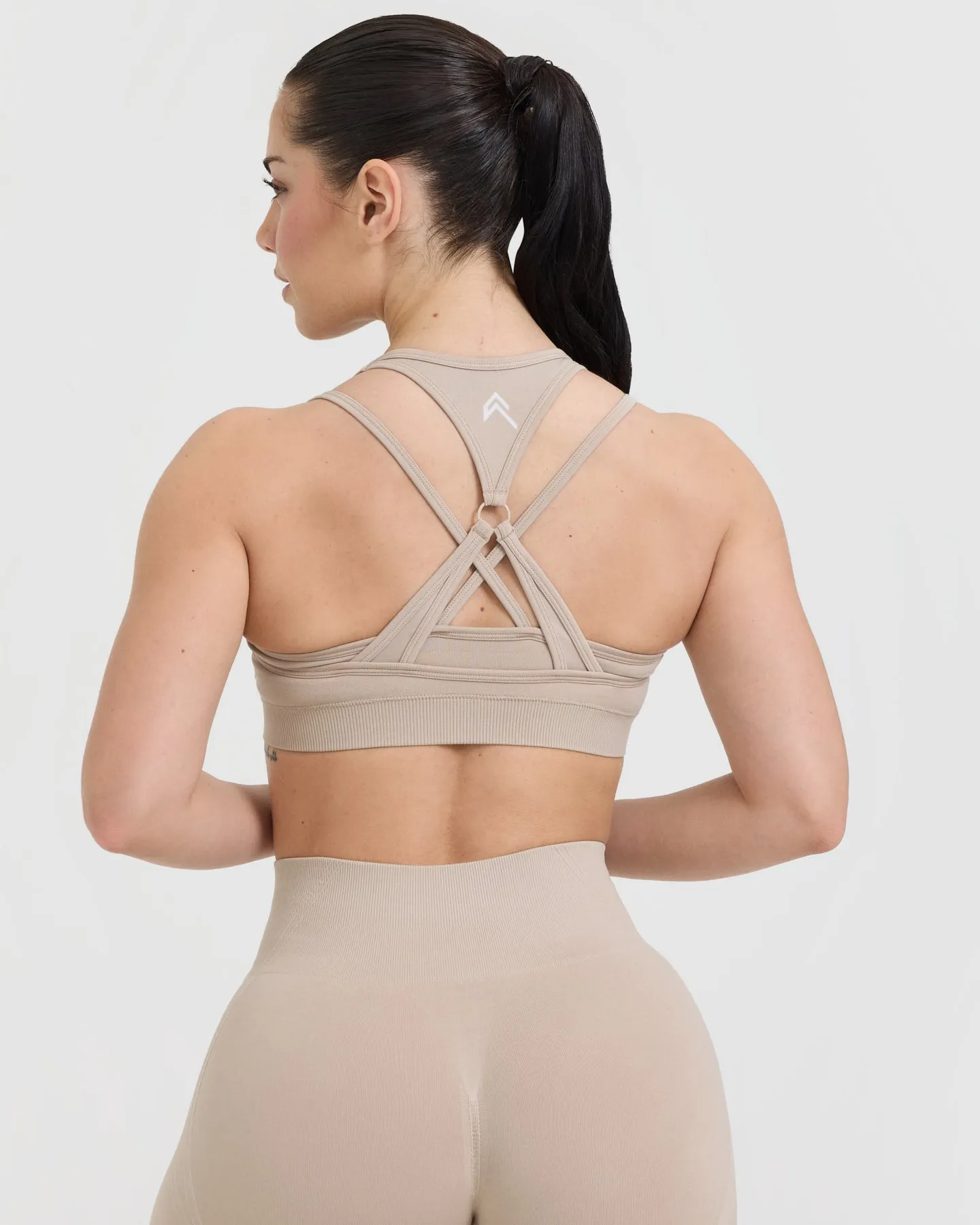 Effortless Seamless Layered Sports Bra | Mushroom Brown sold by Oner Active product image thumbnail 5