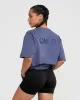 Classic Mirror Graphic Oversized T-Shirt | Washed Slate Blue sold by Oner Active
