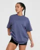 Classic Mirror Graphic Oversized T-Shirt | Washed Slate Blue sold by Oner Active