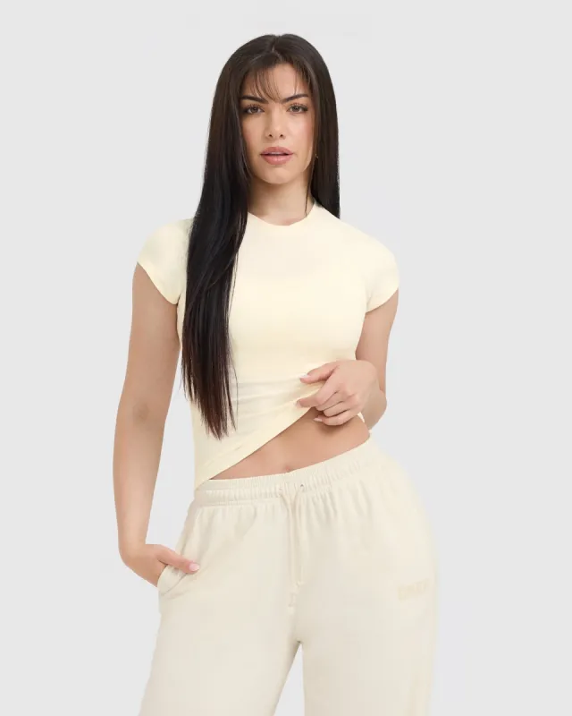 Cotton Icon Mid T-Shirt | Off White sold by Oner Active