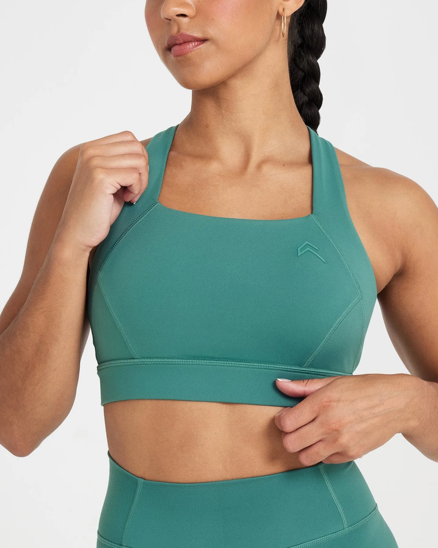 Timeless Wide Strap Sports Bra | Mineral Green sold by Oner Active product image thumbnail 3