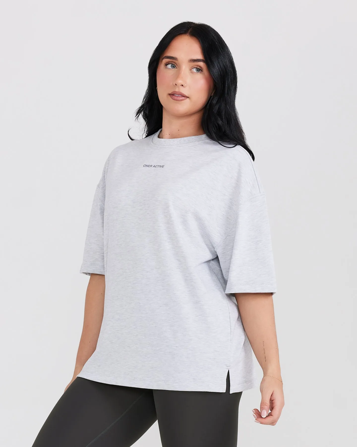 OYB Graphic Unisex T-Shirt | Light Grey Marl sold by Oner Active product image thumbnail 3