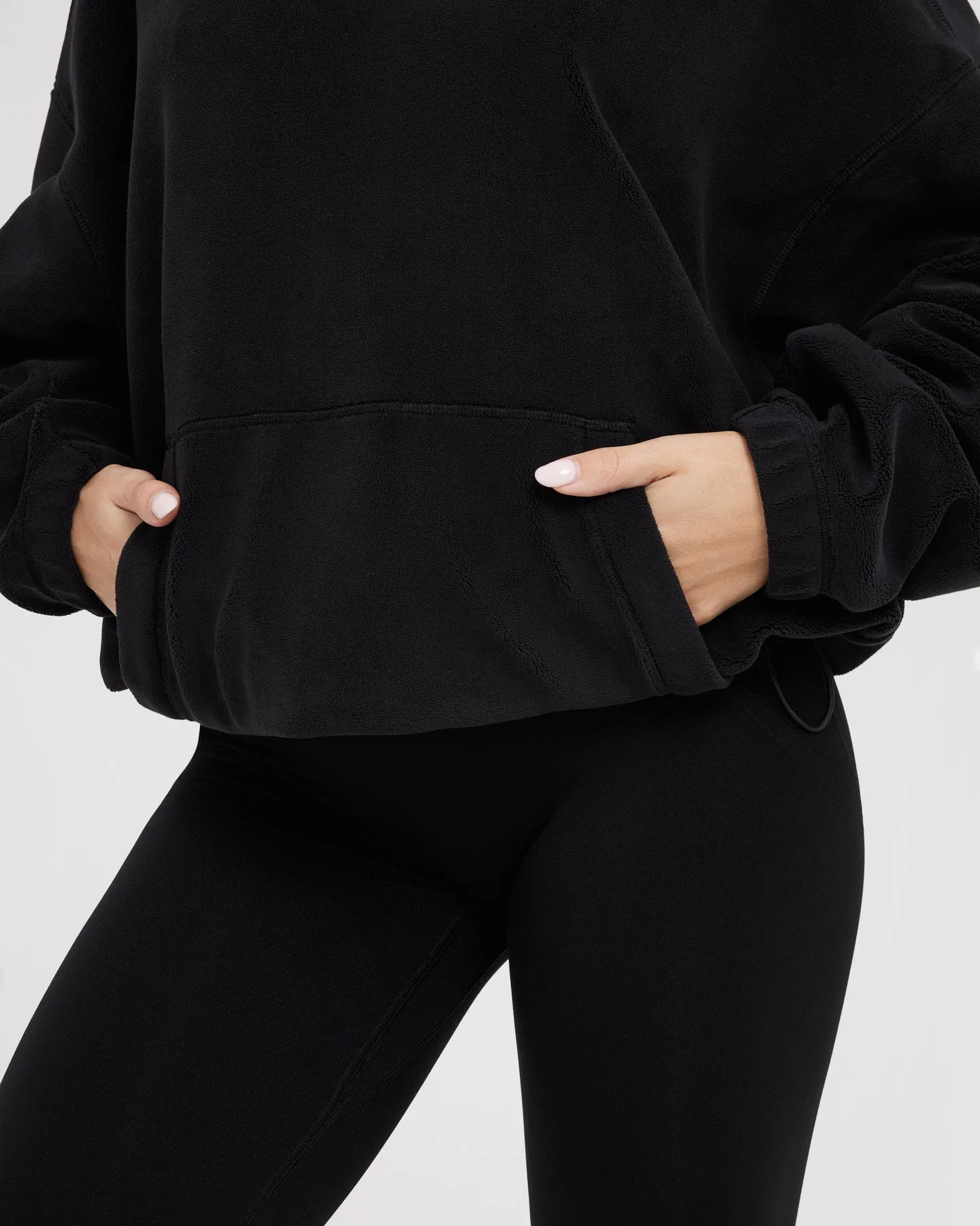 Fleece Oversized Hoodie | Black sold by Oner Active product image thumbnail 4