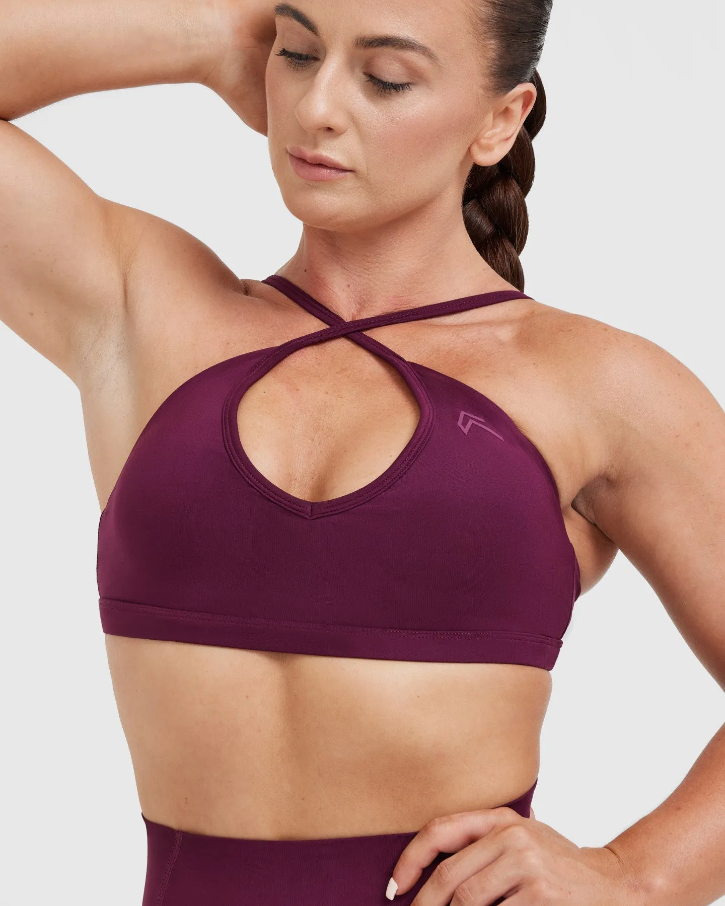 Timeless Strappy Bralette | Ripe Fig sold by Oner Active product image thumbnail 4