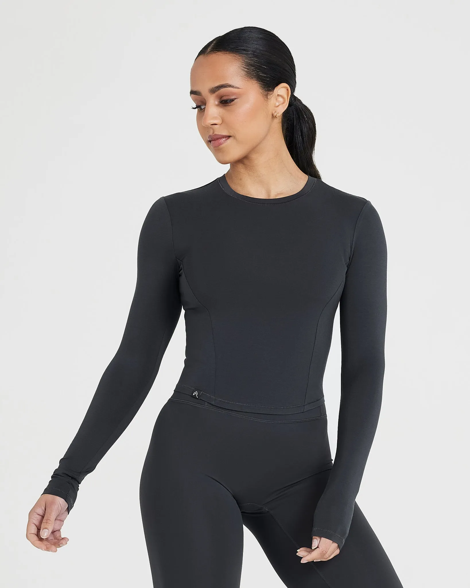 Mellow™ Soft Mid Long Sleeve Top | Coal sold by Oner Active