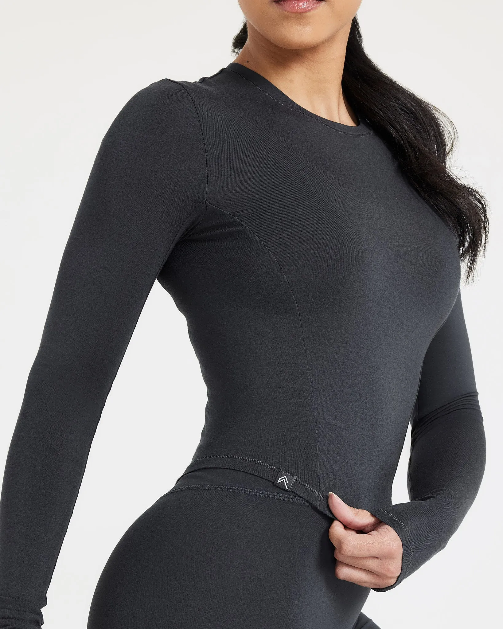 Mellow™ Soft Mid Long Sleeve Top | Coal sold by Oner Active product image thumbnail 5