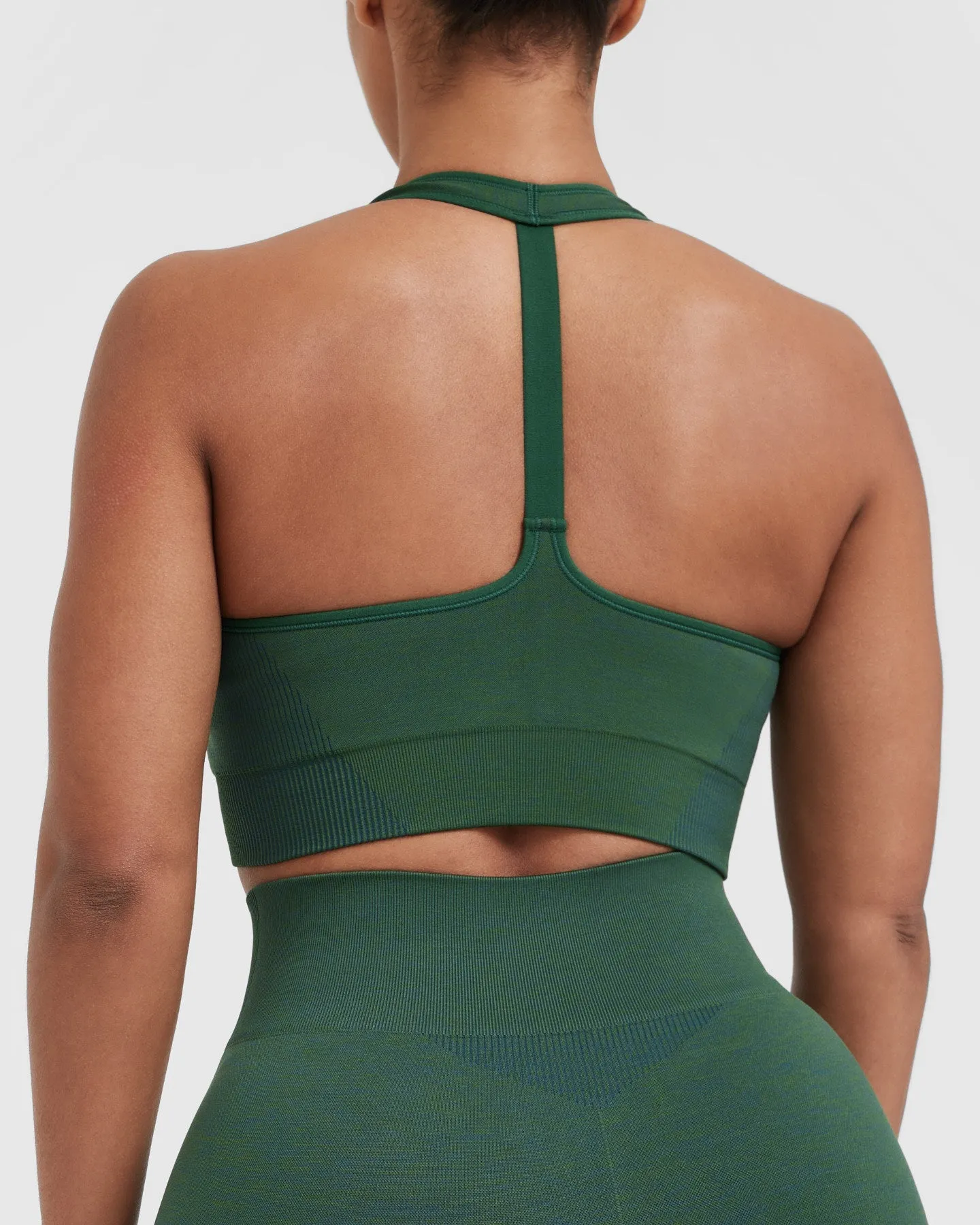 Classic Seamless 2.0 V-Neck Bralette | Evergreen Marl sold by Oner Active product image thumbnail 5