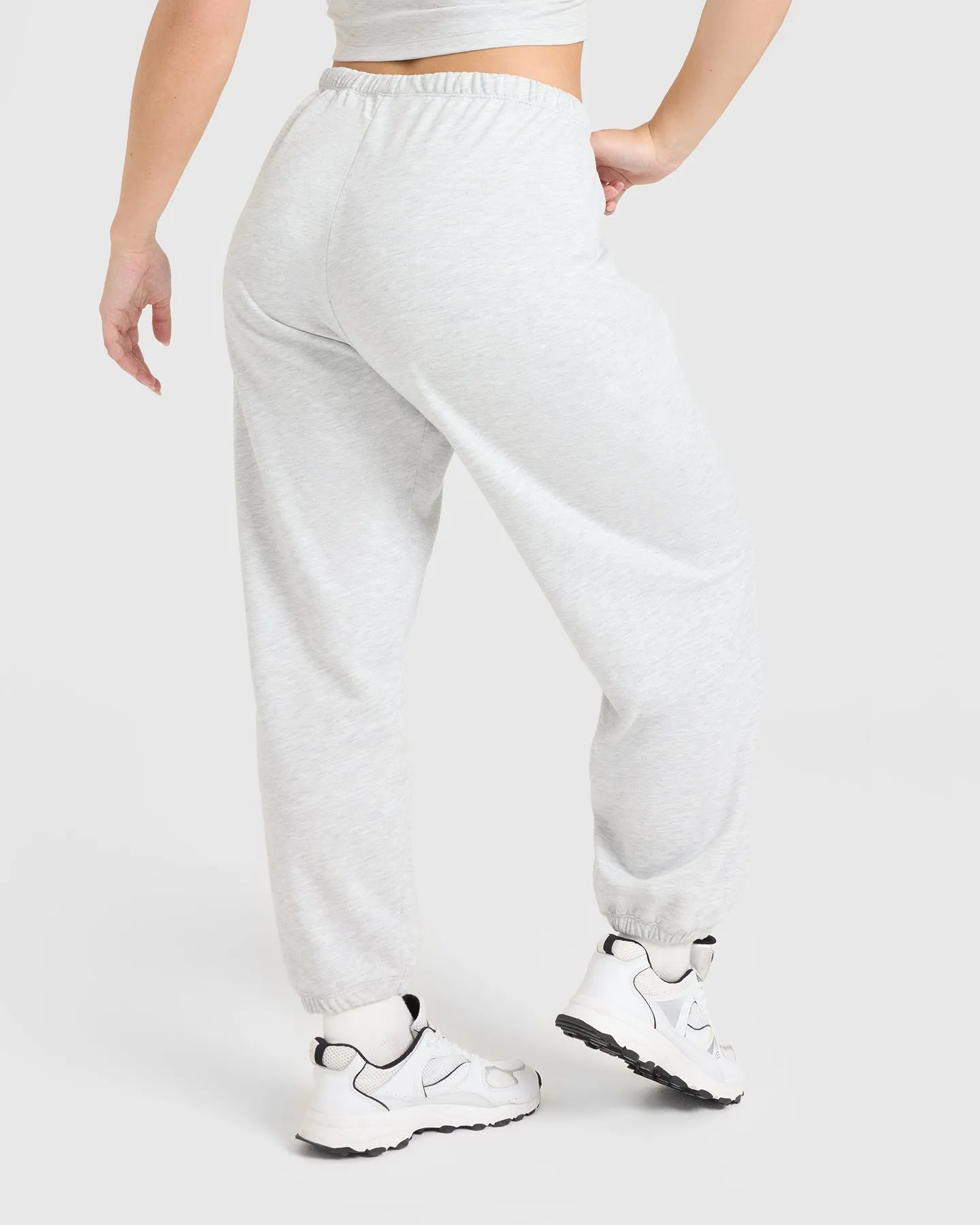 Lightweight Joggers with Printed Logo | Light Grey Marl sold by Oner Active product image thumbnail 2