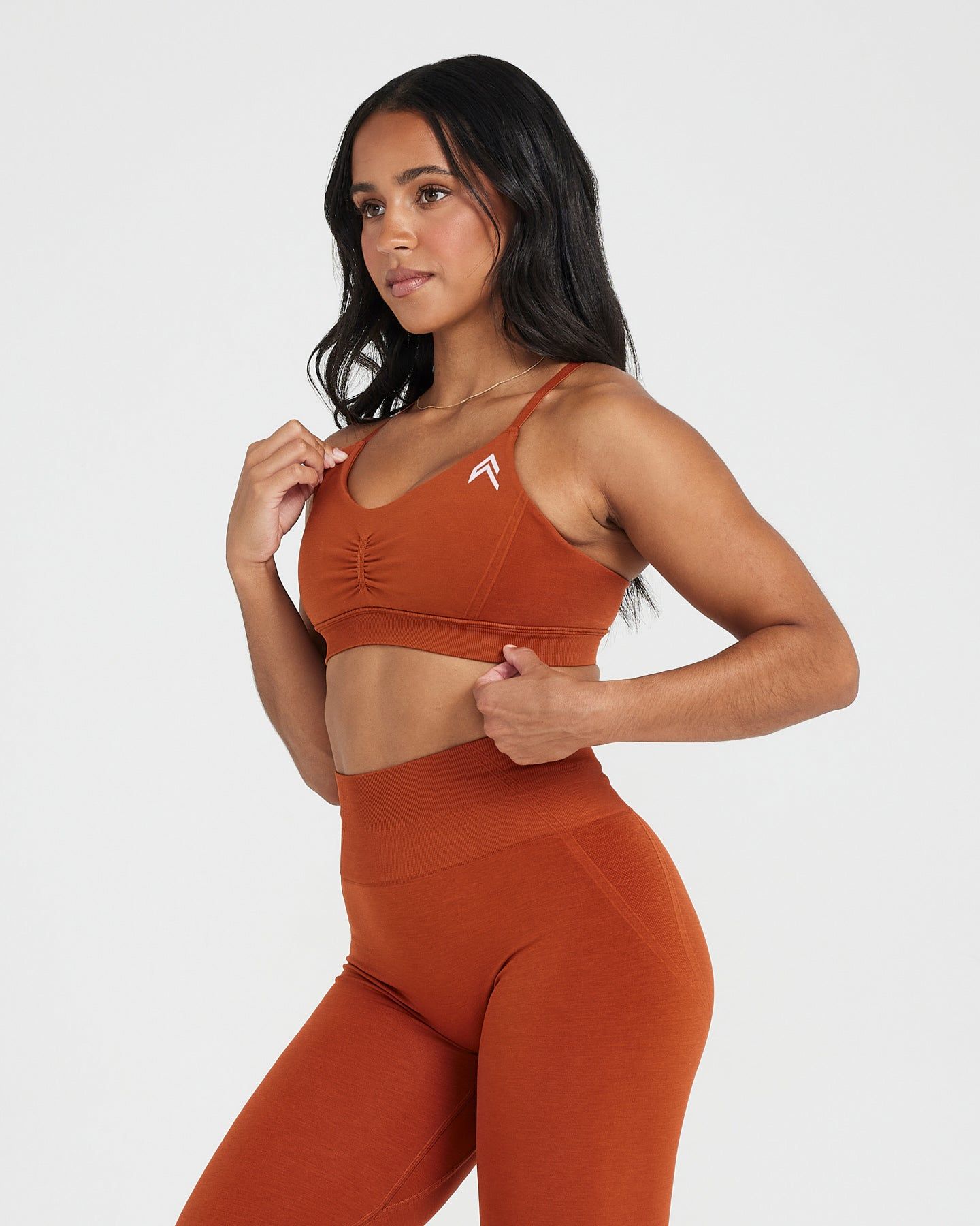 Effortless Micro Bralette | Warm Copper sold by Oner Active product image thumbnail 3