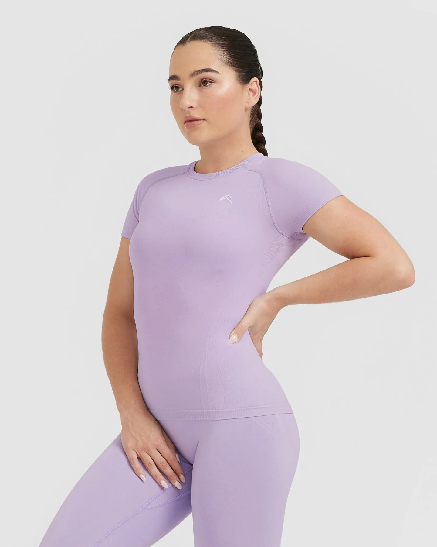 Go To Seamless Fitted Top | Wisteria Purple sold by Oner Active product image thumbnail 3