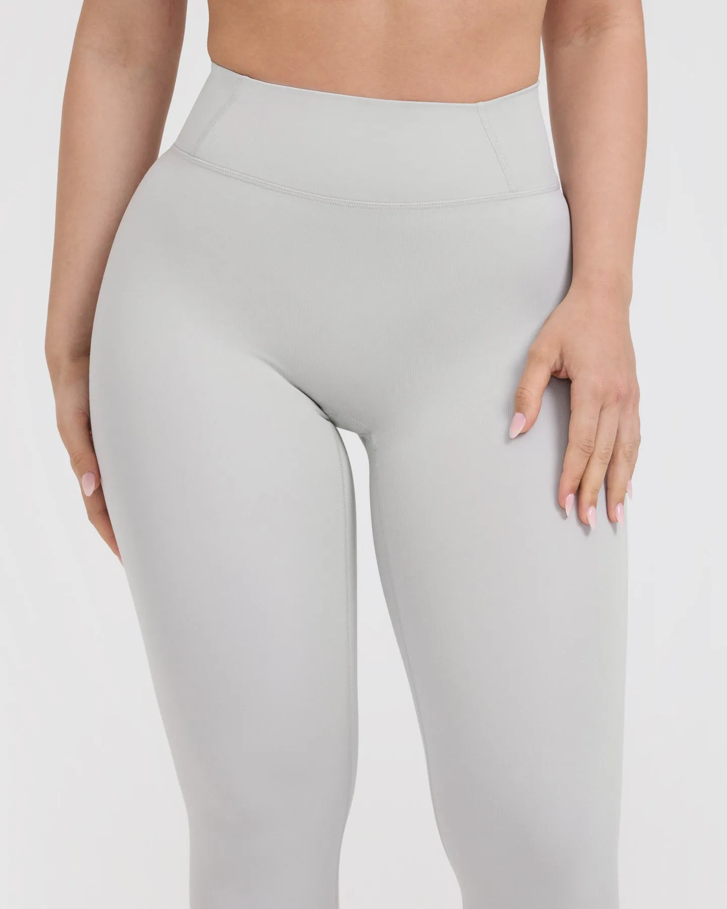 Timeless High Waisted Leggings | Light Grey sold by Oner Active product image thumbnail 4