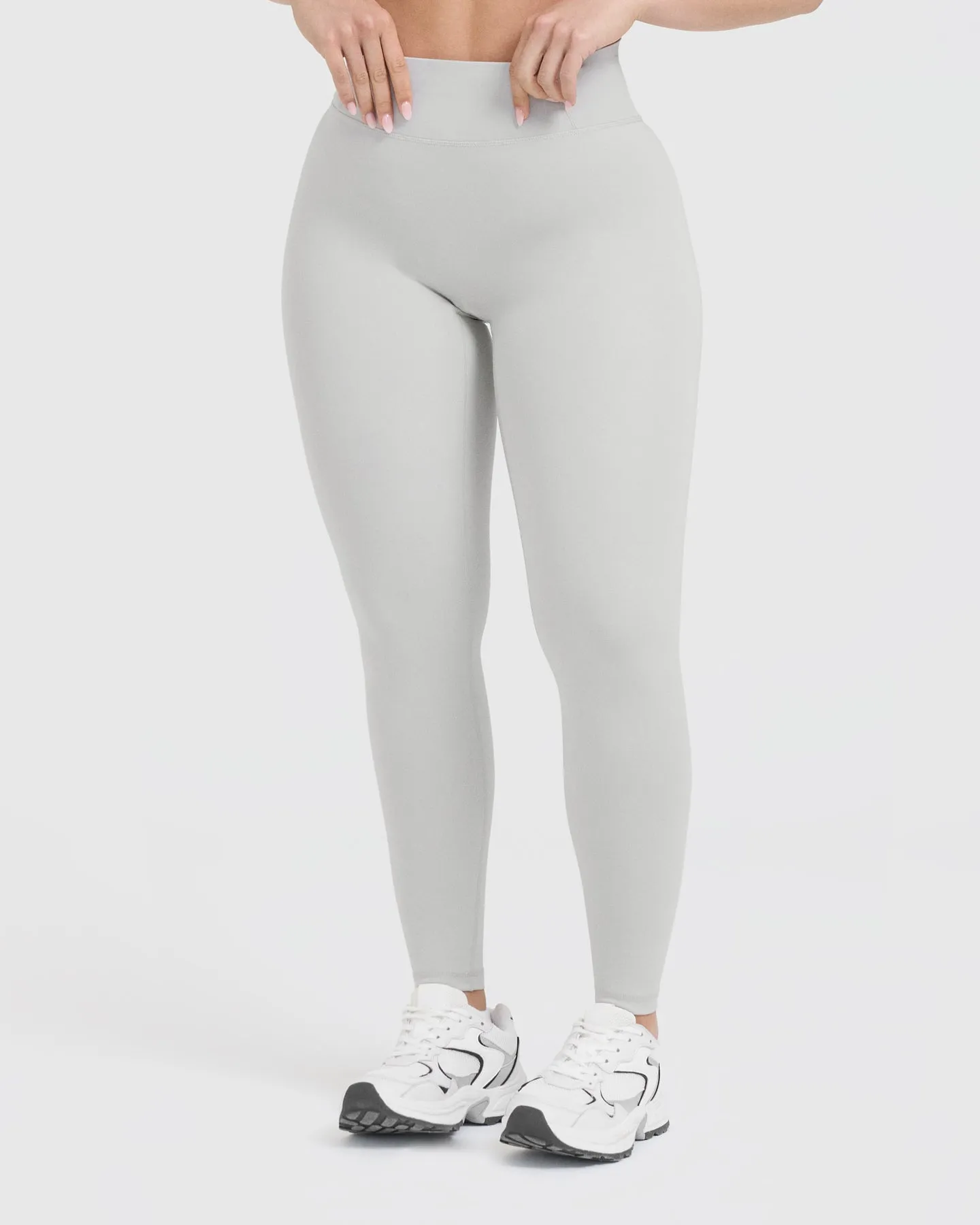 Timeless High Waisted Leggings | Light Grey sold by Oner Active
