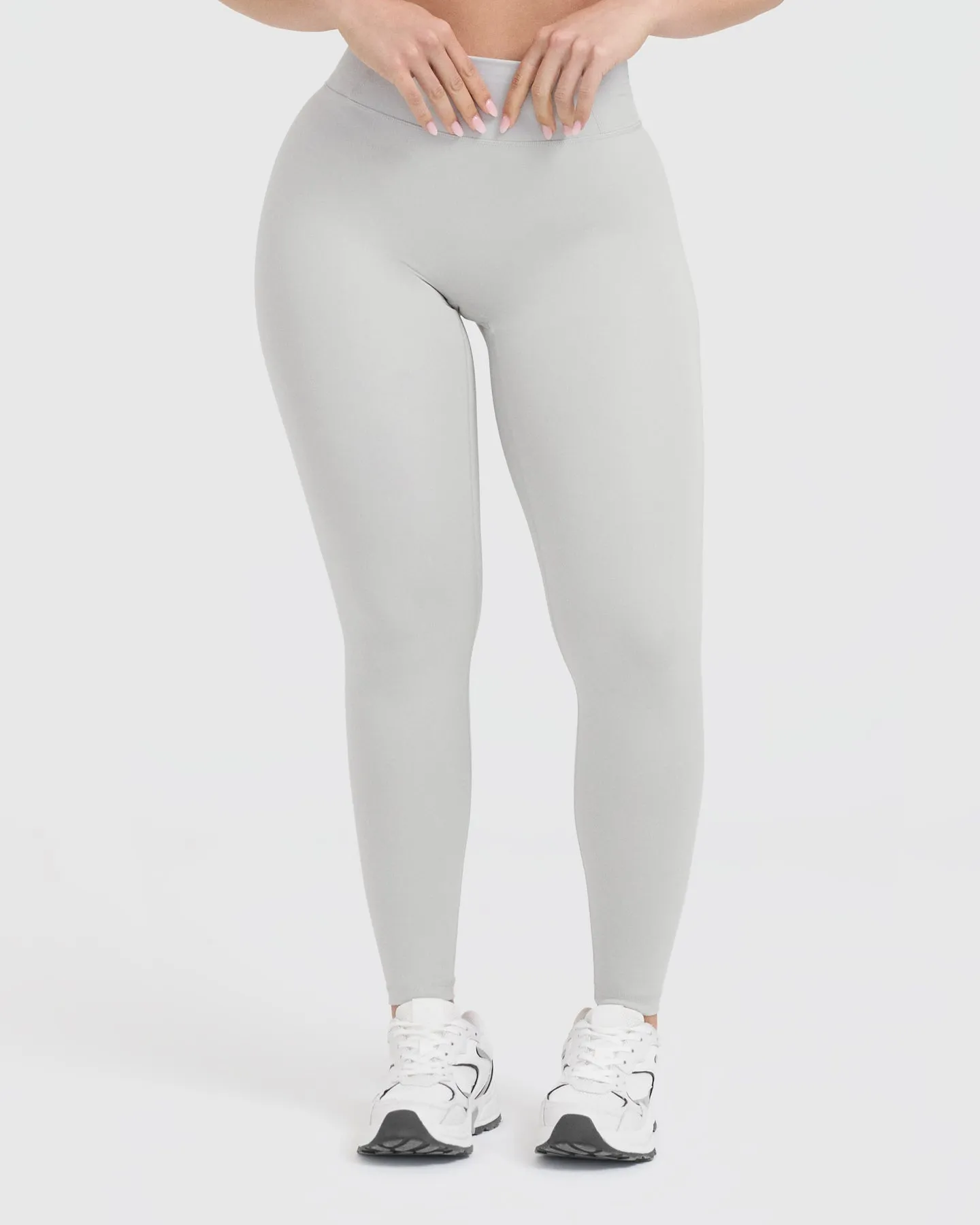 Timeless High Waisted Leggings | Light Grey sold by Oner Active product image thumbnail 3